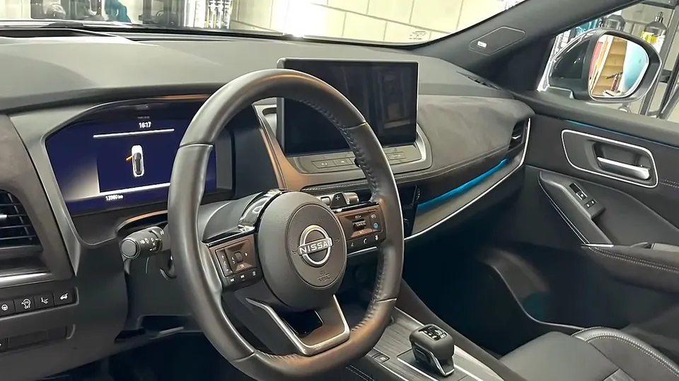 Gereinigd interieur van een Nissan Qashqai